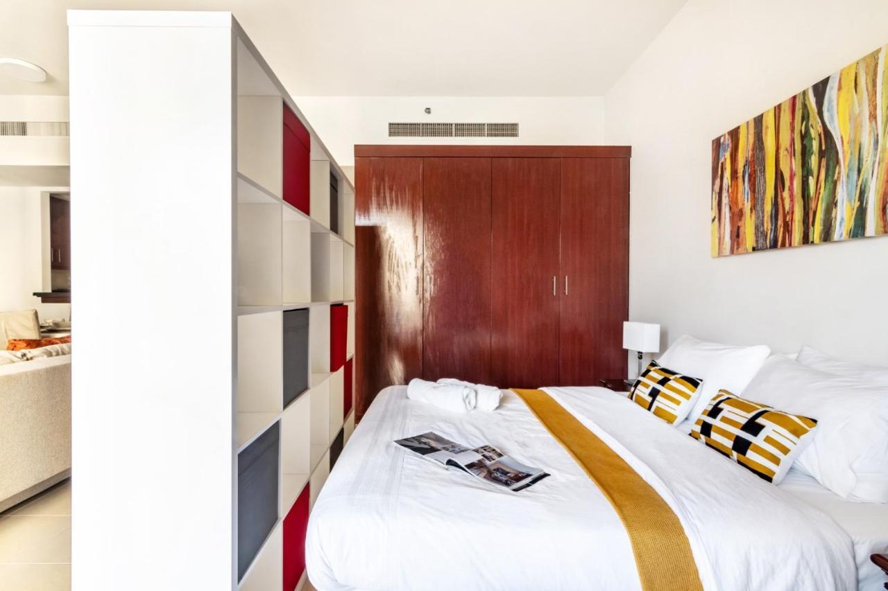 두바이 Beachfront - Large Studio In Jbr Rimal 4 아파트 외부 사진